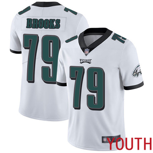 Youth Philadelphia Eagles 79 Brandon Brooks White Vapor Untouchable NFL Jersey Limited Player Football